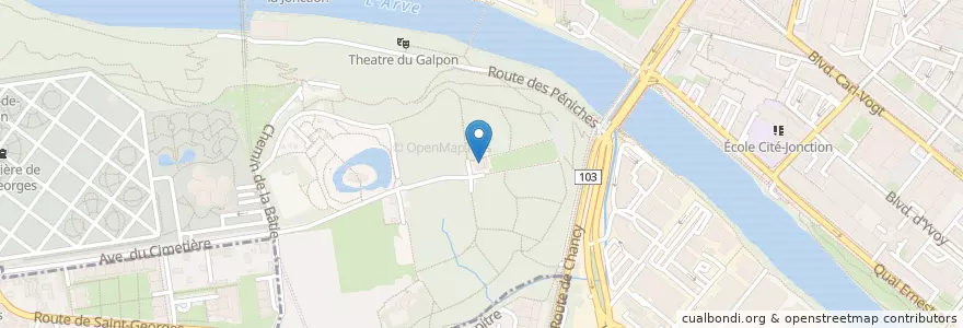 Mapa de ubicacion de Le Chalet en Suíça, Genève, Genève, Genebra.