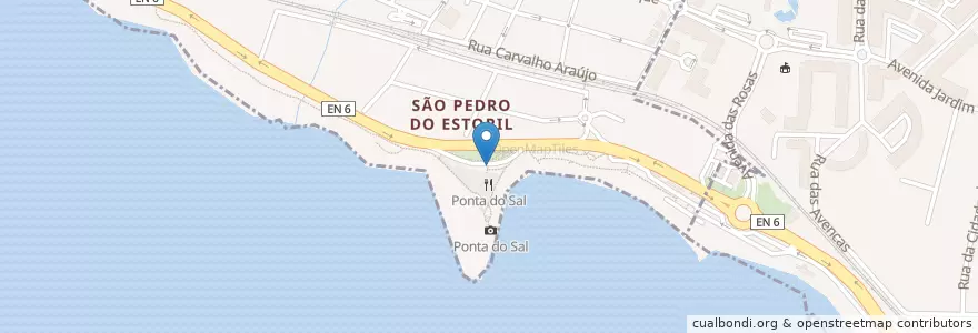 Mapa de ubicacion de CSC-00007 en Portugal, Metropolregion Lissabon, Lissabon, Großraum Lissabon, Cascais E Estoril.