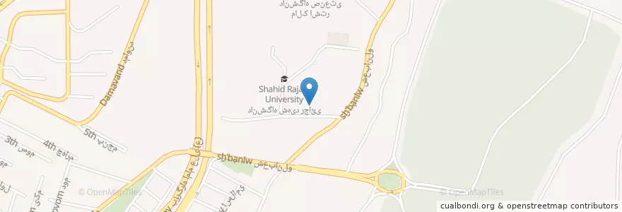 Mapa de ubicacion de Staff Parking en Iran, Tehran Province, Tehran County, Tehran, بخش مرکزی شهرستان تهران.