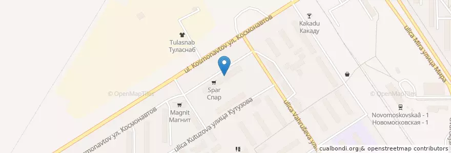 Mapa de ubicacion de Твой Доктор en Rússia, Distrito Federal Central, Тульская Область, Городской Округ Новомосковск.