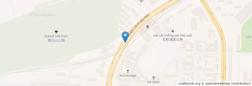 Mapa de ubicacion de 马桥子街道 en الصين, لياونينغ, مدينة داليان, 金州区, 马桥子街道.