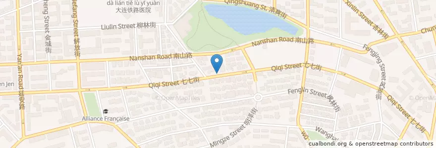 Mapa de ubicacion de 桂林街道 en چین, لیائونینگ, 中山区, 大连市, 桂林街道.