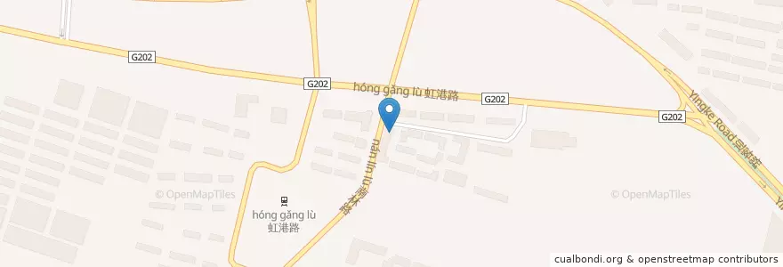 Mapa de ubicacion de 机场街道 en 중국, 랴오닝성, 다롄 시, 甘井子区, 机场街道.