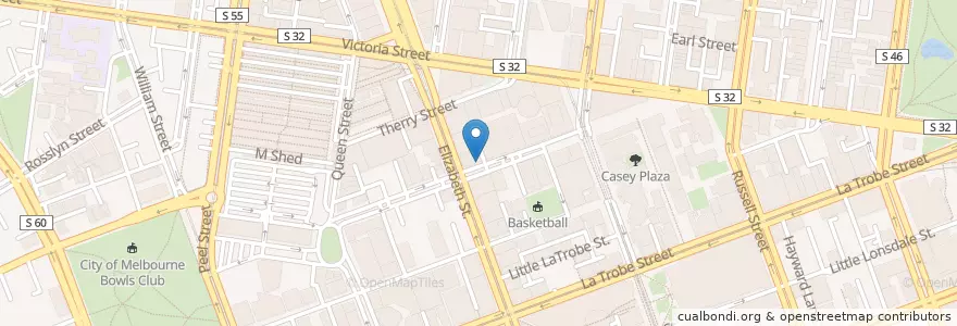 Mapa de ubicacion de 58 Franklin Street Car Park en Australien, Victoria, City Of Melbourne.