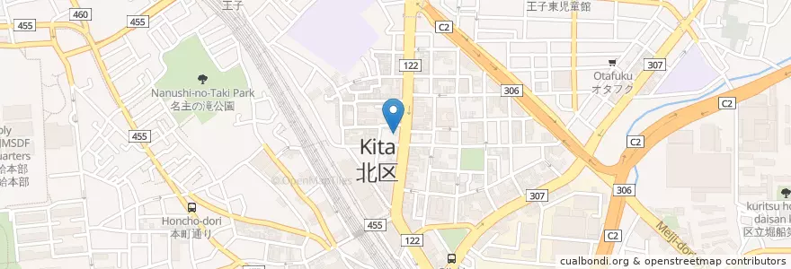 Mapa de ubicacion de やまぶき薬局 en 日本, 東京都, 北区.
