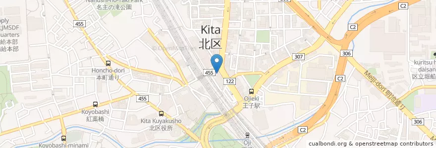 Mapa de ubicacion de もり一 en Japon, Tokyo, 北区.