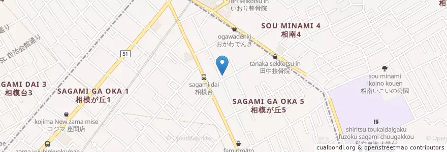 Mapa de ubicacion de はるみ en 日本, 神奈川県, 相模原市, 南区.