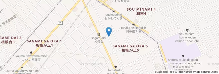 Mapa de ubicacion de ごんげぇ en 일본, 가나가와현, 相模原市, 南区.