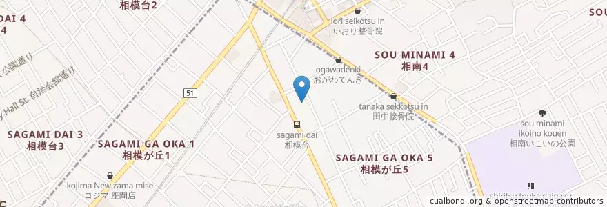 Mapa de ubicacion de ガクさん en ژاپن, 神奈川県, 相模原市, 南区.