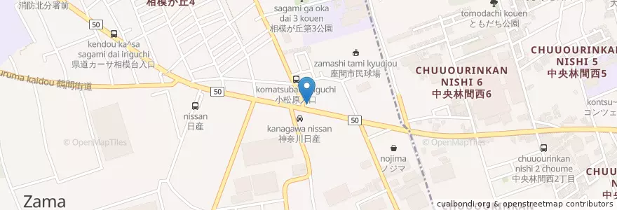Mapa de ubicacion de リンガーハット en Japonya, 神奈川県.