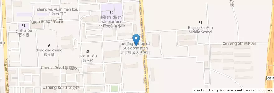 Mapa de ubicacion de 麦当劳 en 中国, 北京市, 河北省, 海淀区.