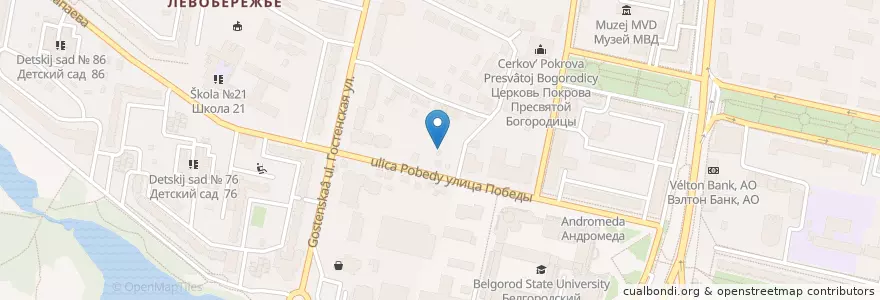 Mapa de ubicacion de Кают-Компания en Russland, Föderationskreis Zentralrussland, Oblast Belgorod, Белгородский Район, Городской Округ Белгород.