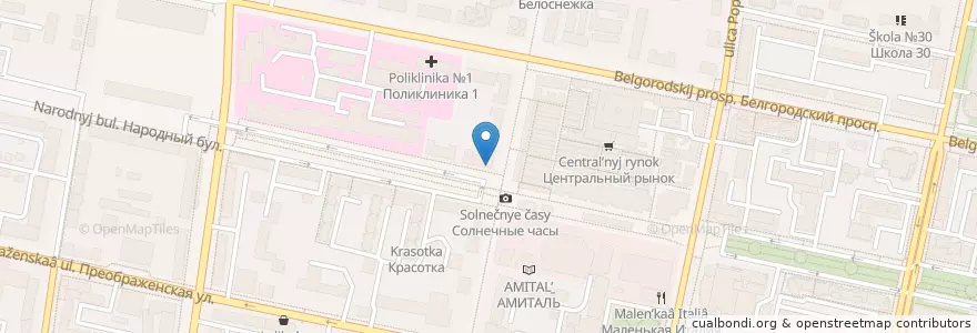 Mapa de ubicacion de Флоренция en Rusia, Distrito Federal Central, Óblast De Bélgorod, Белгородский Район, Городской Округ Белгород.