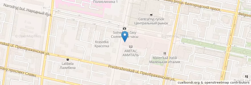Mapa de ubicacion de Дворик en Russland, Föderationskreis Zentralrussland, Oblast Belgorod, Белгородский Район, Городской Округ Белгород.