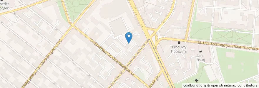 Mapa de ubicacion de Клиника доктора Ланге en Russia, Northwestern Federal District, Leningrad Oblast, Saint Petersburg, Petrogradsky District.