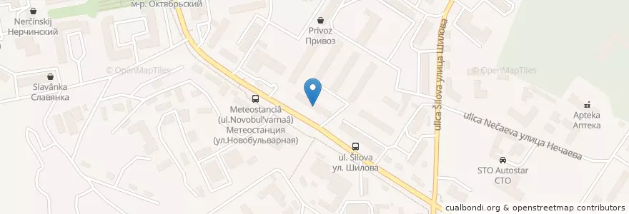 Mapa de ubicacion de Аптека en Russland, Föderationskreis Ferner Osten, Region Transbaikalien, Rajon Tschita, Городской Округ Чита.