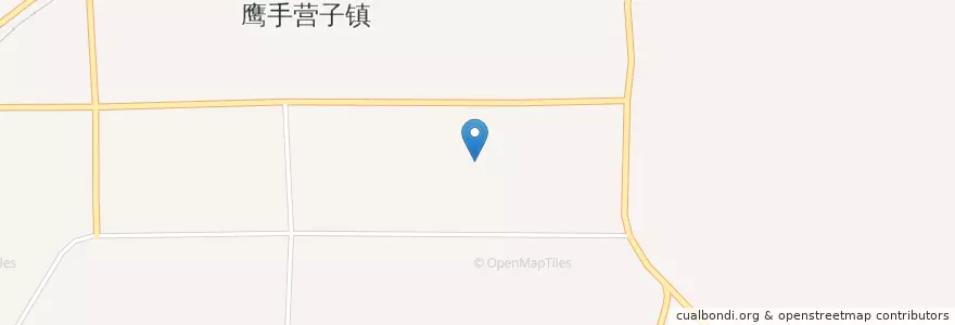 Mapa de ubicacion de 鹰手营子镇 en Chine, Hebei, 承德市, 兴隆县, 鹰手营子矿区, 铁北路街道.