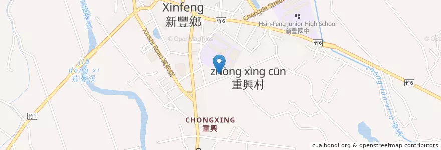Mapa de ubicacion de 新豐衛生所 en 타이완, 타이완성, 신주 현, 신펑향.