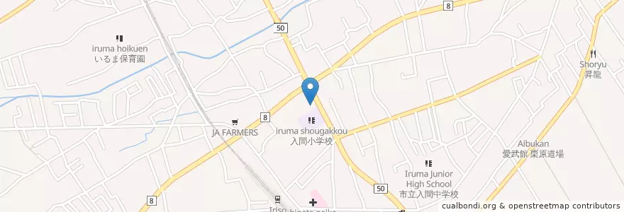Mapa de ubicacion de やまき (Yamaki) en Jepun, 埼玉県, 狭山市.