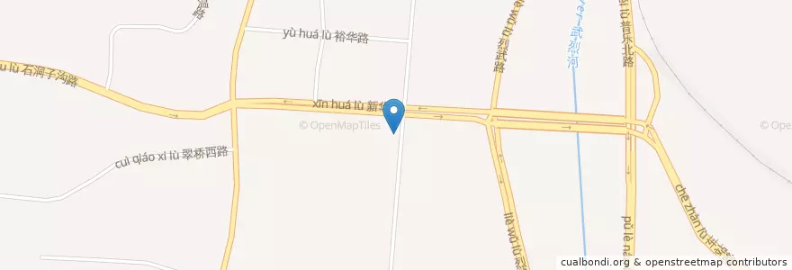 Mapa de ubicacion de 新华路街道 en China, Hebei, 承德市, 双桥区, 新华路街道.
