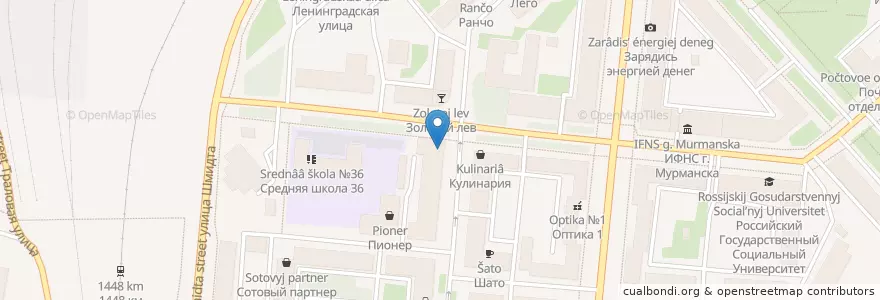 Mapa de ubicacion de Арбат en ロシア, 北西連邦管区, Мурманская Область, Городской Округ Мурманск.