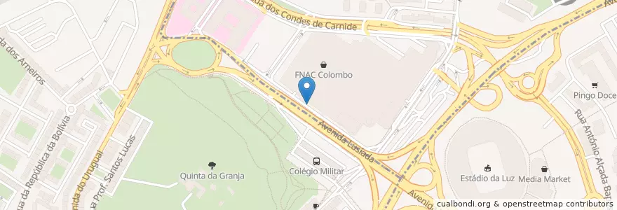 Mapa de ubicacion de Taxis C.C. Colombo en Portugal, Aire Métropolitaine De Lisbonne, Lisbonne, Grande Lisboa, Lisbonne.