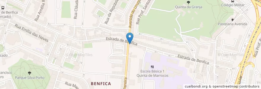 Mapa de ubicacion de Edmundo en ポルトガル, Área Metropolitana De Lisboa, Lisboa, Grande Lisboa, リスボン, Benfica.