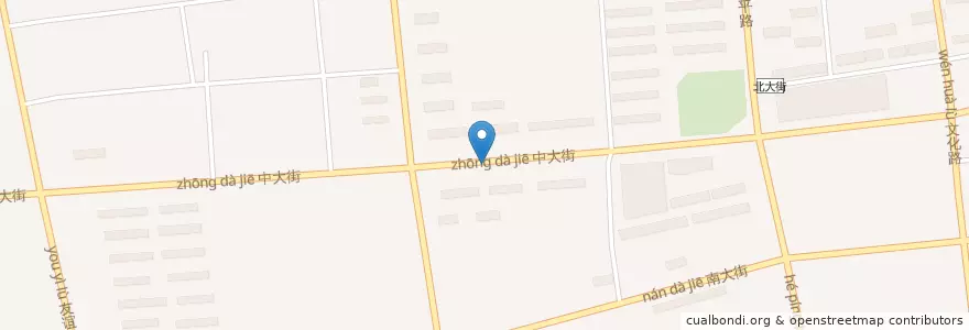 Mapa de ubicacion de 友谊路街道 en 中国, 河北省, 唐山市, 滦南县, 倴城镇, 友谊路街道.