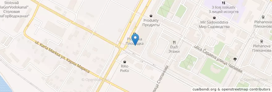 Mapa de ubicacion de COMEDY cafe en Россия, Центральный Федеральный Округ, Тульская Область, Городской Округ Тула.