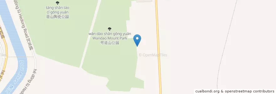 Mapa de ubicacion de Gangyao Subdistrict en China, Hebei, Tangshan City, Lubei District, Gangyao Subdistrict.