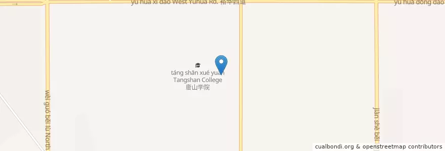 Mapa de ubicacion de 机场路街道 en China, Hebei, 唐山市, 路北区, 机场路街道.