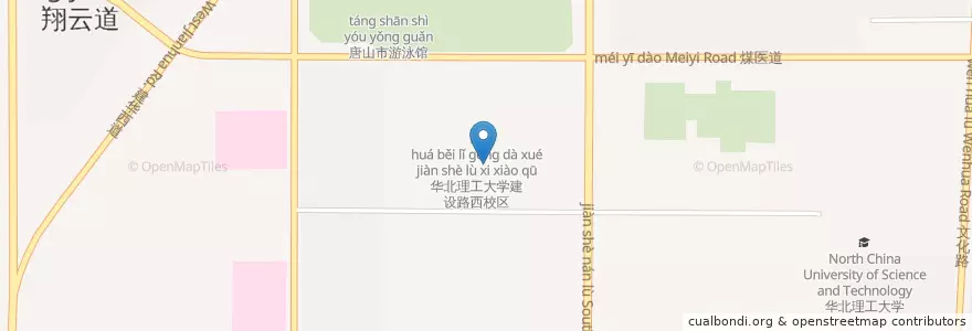 Mapa de ubicacion de 文化路 en Китай, Хэбэй, 唐山市, 路北区, 文化路.