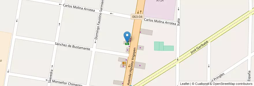 Mapa de ubicacion de 9773 Bowling en Аргентина, Буэнос-Айрес, Partido De Lomas De Zamora, Lomas De Zamora.