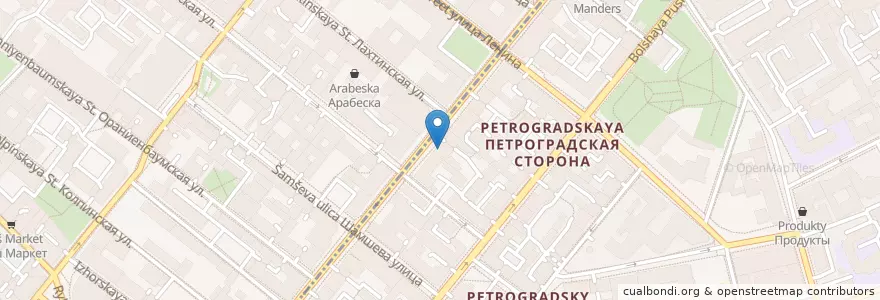 Mapa de ubicacion de Держись en Russland, Föderationskreis Nordwest, Oblast Leningrad, Sankt Petersburg, Petrograder Rajon, Округ Кронверкское.
