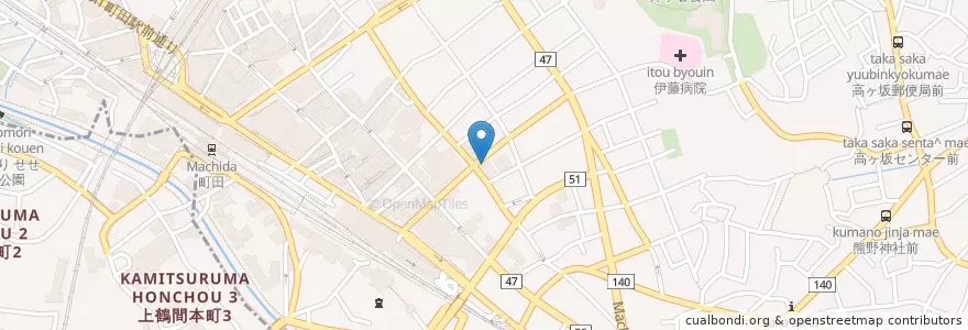 Mapa de ubicacion de 町田家 en Giappone, Tokyo, 町田市.