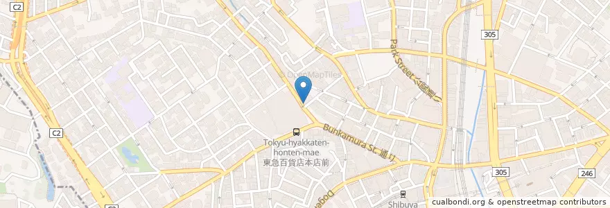 Mapa de ubicacion de ガスト en 日本, 東京都, 渋谷区.