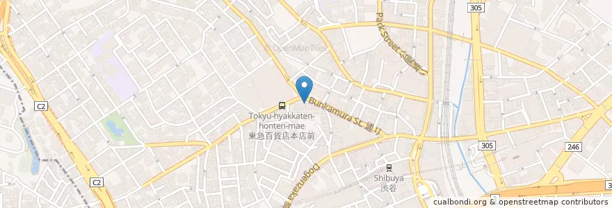 Mapa de ubicacion de SUBWAY en Japan, Tokyo, Shibuya.