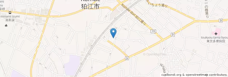 Mapa de ubicacion de 保坂産婦人科クリニック en 日本, 東京都, 狛江市.