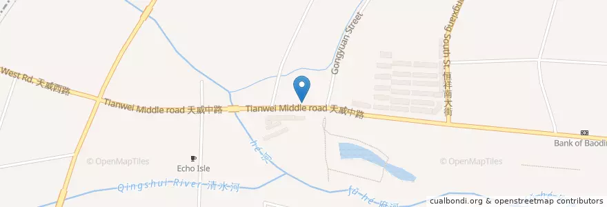 Mapa de ubicacion de 永华街道 en 중국, 허베이성, 保定市, 莲池区, 永华街道.
