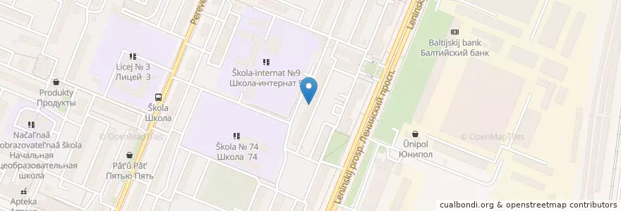 Mapa de ubicacion de Северянка en Rússia, Distrito Federal Central, Oblast De Voronej, Городской Округ Воронеж.