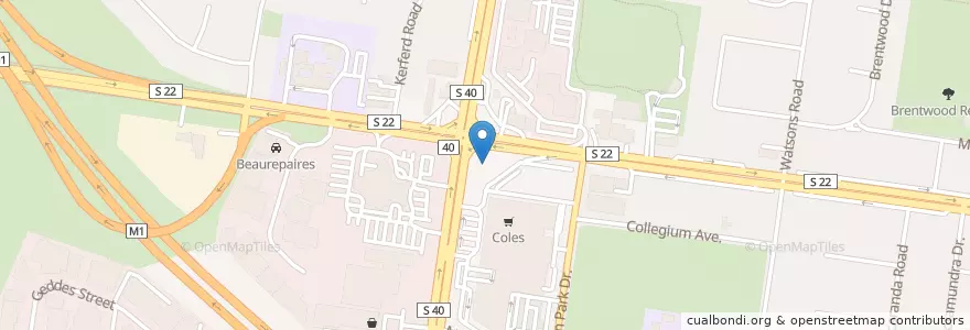 Mapa de ubicacion de 7-Eleven en オーストラリア, ビクトリア, City Of Monash.