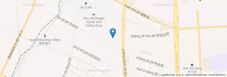 Mapa de ubicacion de 少城街道 en الصين, سيتشوان, 成都市, 青羊区, 少城街道.