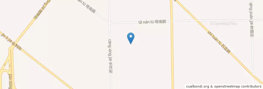 Mapa de ubicacion de 建通街道 en 中国, 河北省, 石家荘市, 裕华区, 建通街道.