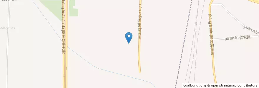 Mapa de ubicacion de 南长街道 en Çin, Hebei, 石家庄市, 桥西区, 南长街道.
