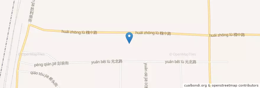 Mapa de ubicacion de 彭后街道 en China, Hebei, 石家庄市, 桥西区, 彭后街道.