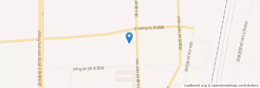 Mapa de ubicacion de 中山街道 en China, Hebei, 石家庄市, 桥西区, 中山街道.