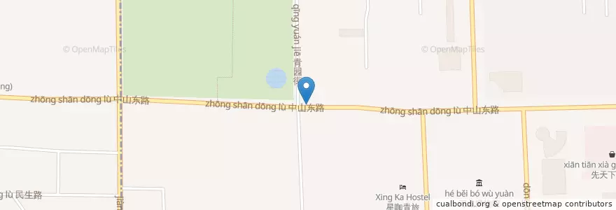 Mapa de ubicacion de 青园街道 en China, Hebei, 石家庄市, 长安区, 青园街道.