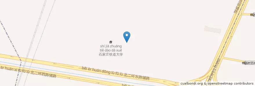 Mapa de ubicacion de Shenglibei Subdistrict en China, Hebei, Shijiazhuang City, Chang'an District, Shenglibei Subdistrict.