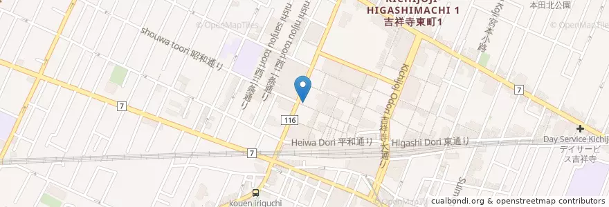 Mapa de ubicacion de La Pausa en 日本, 东京都/東京都, 武蔵野市.