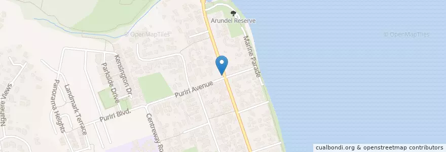 Mapa de ubicacion de Spark Payphone en New Zealand, Auckland, Hibiscus And Bays.